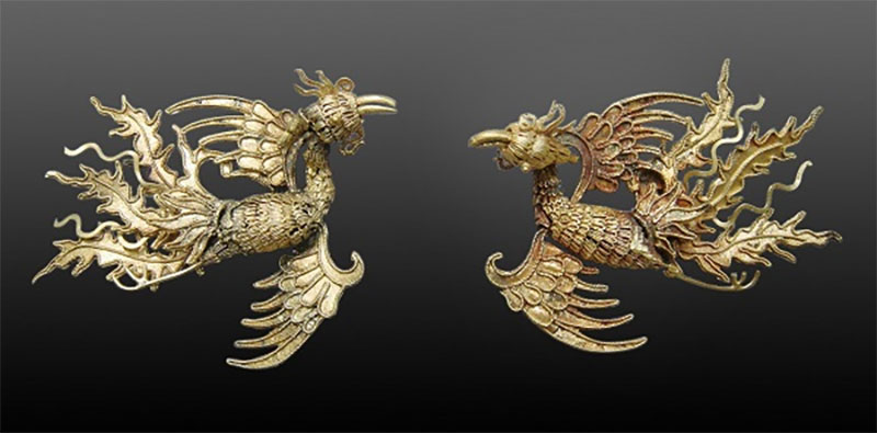 The image of the Phoenix bird was used in the jewelry of the Royal Concubine of the Nguyen Dynasty